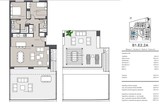 2 sovrum Takvåning till salu i Estepona med pool - 570 000 € (Ref: 9721674)