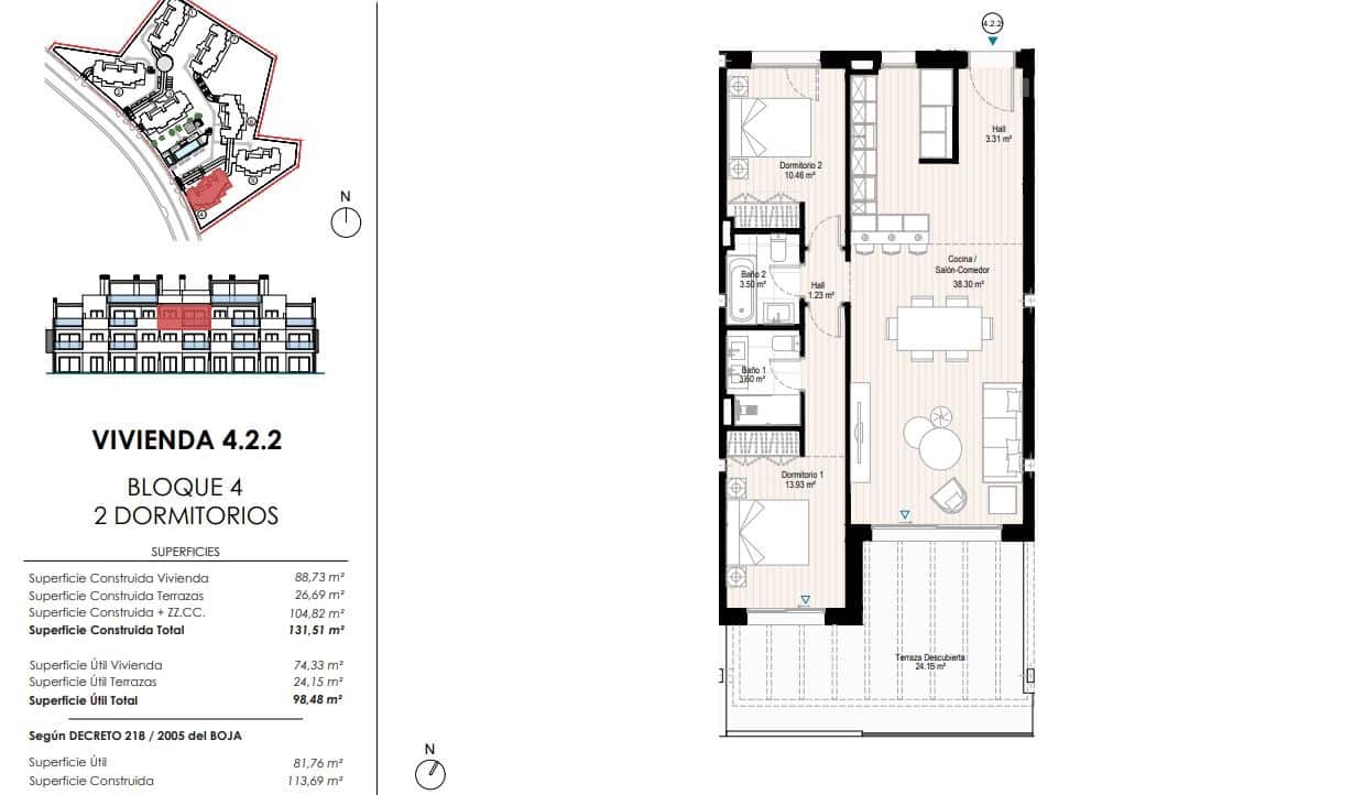2 slaapkamer Appartement te koop in Casares met zwembad - € 587.600 (Ref: 9831815)