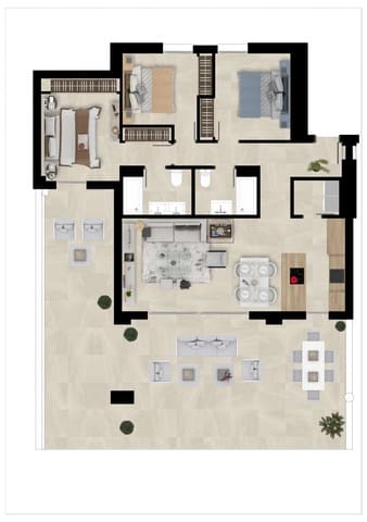 3 Zimmer Apartment zu verkaufen in Mijas mit Pool - 595.000 € (Ref: 9873489)