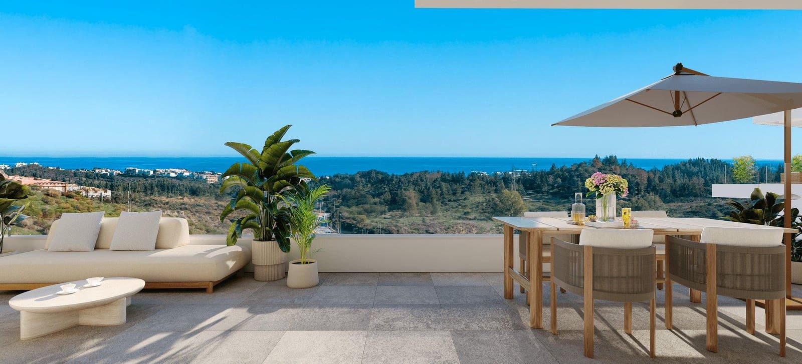 Ático de 2 habitaciones en Mijas en venta con piscina - 580.000 € (Ref: 9915804)