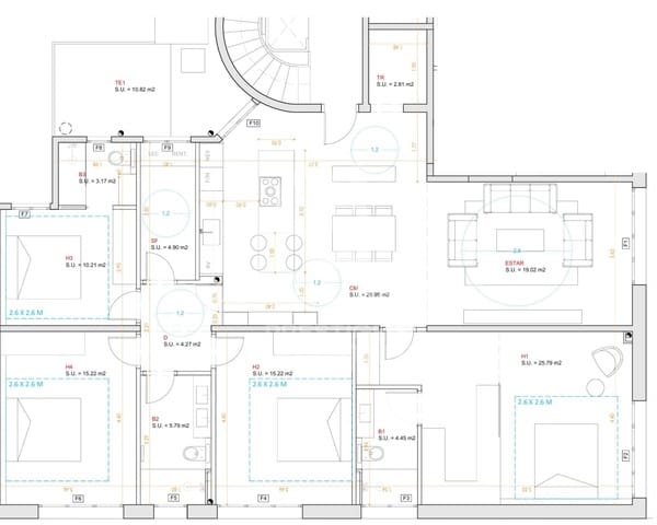 4 quarto Apartamento para venda em Sant Gervasi - Galvany, Barcelona cidade - 1 575 000 € (Ref: 9579057)
