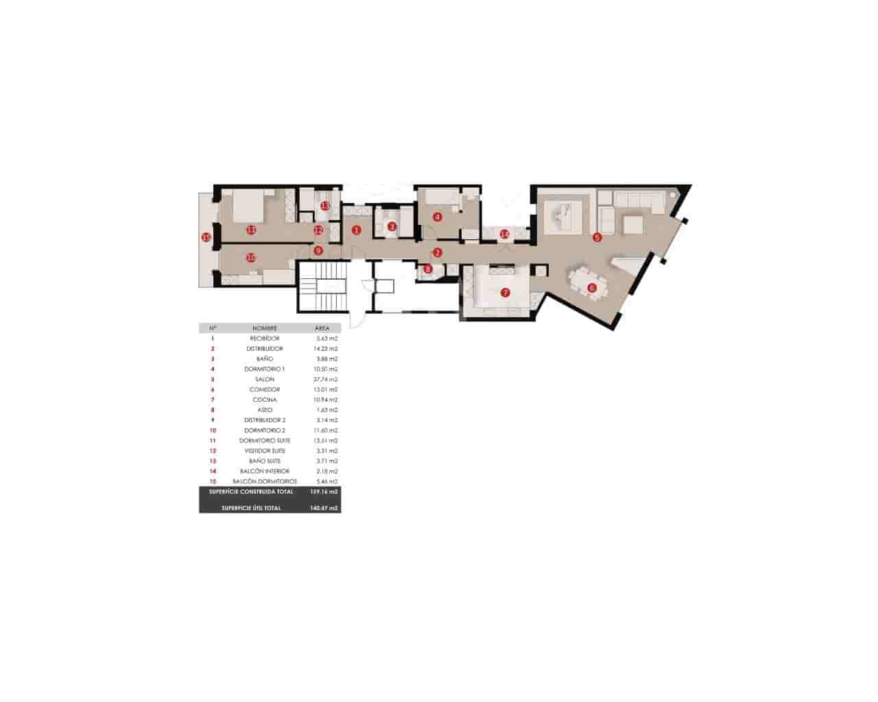 3 sypialnia Mieszkanie na sprzedaż w Miasto Barcelona - 1 800 000 € (Ref: 9579091)