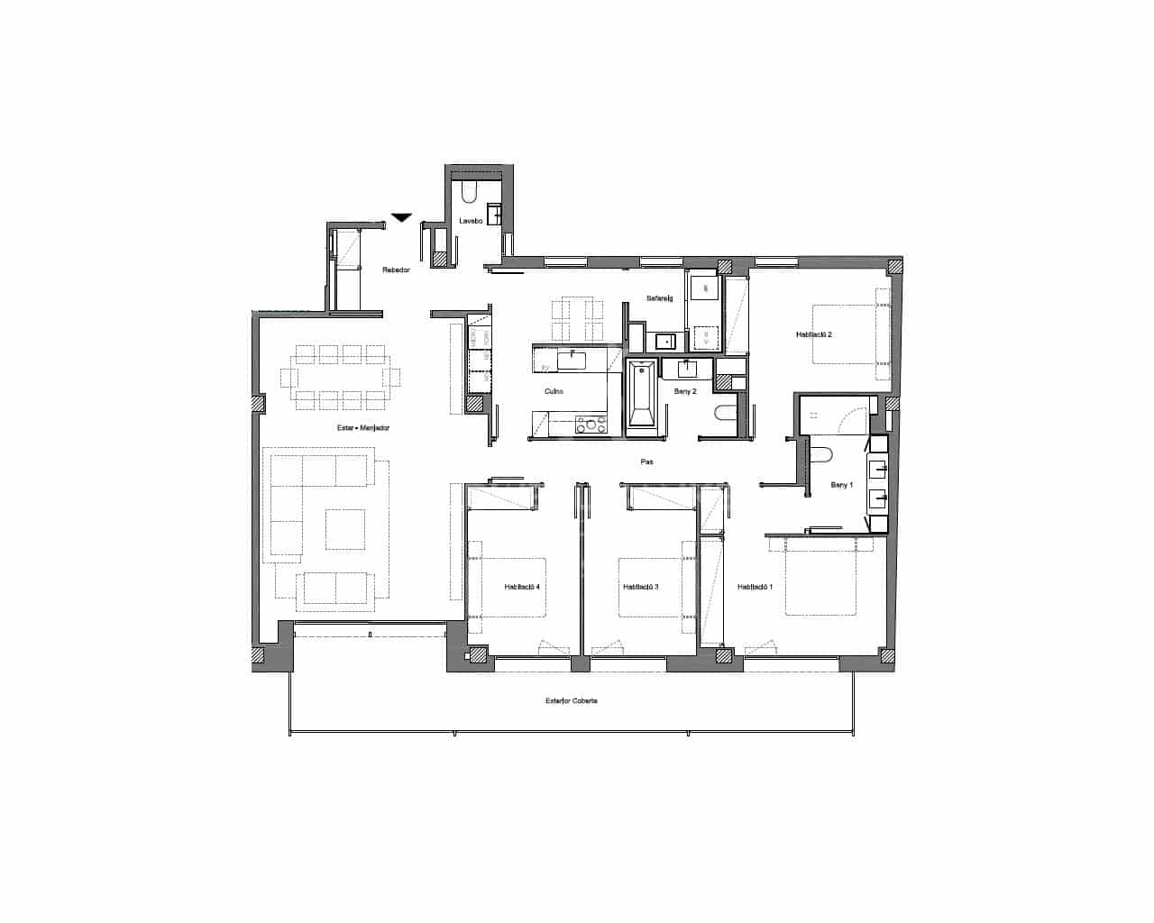 4 soveværelse Lejlighed til salg i Barcelona by med garage - € 1.726.000 (Ref: 9579108)