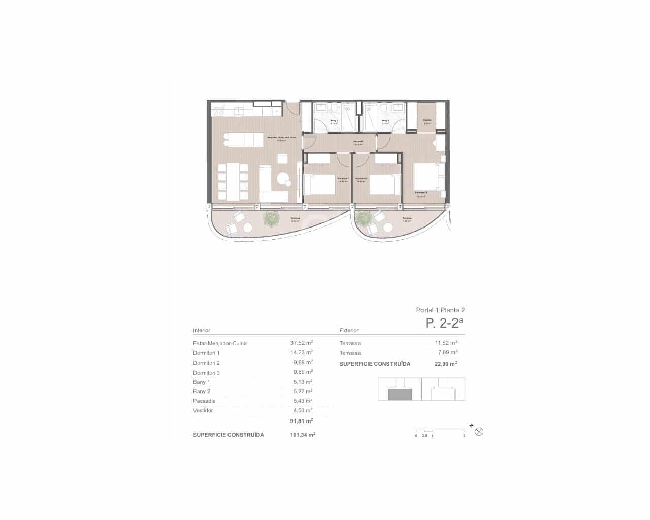 3 sovrum Lägenhet till salu i Mataro med pool garage - 558 231 € (Ref: 9586594)