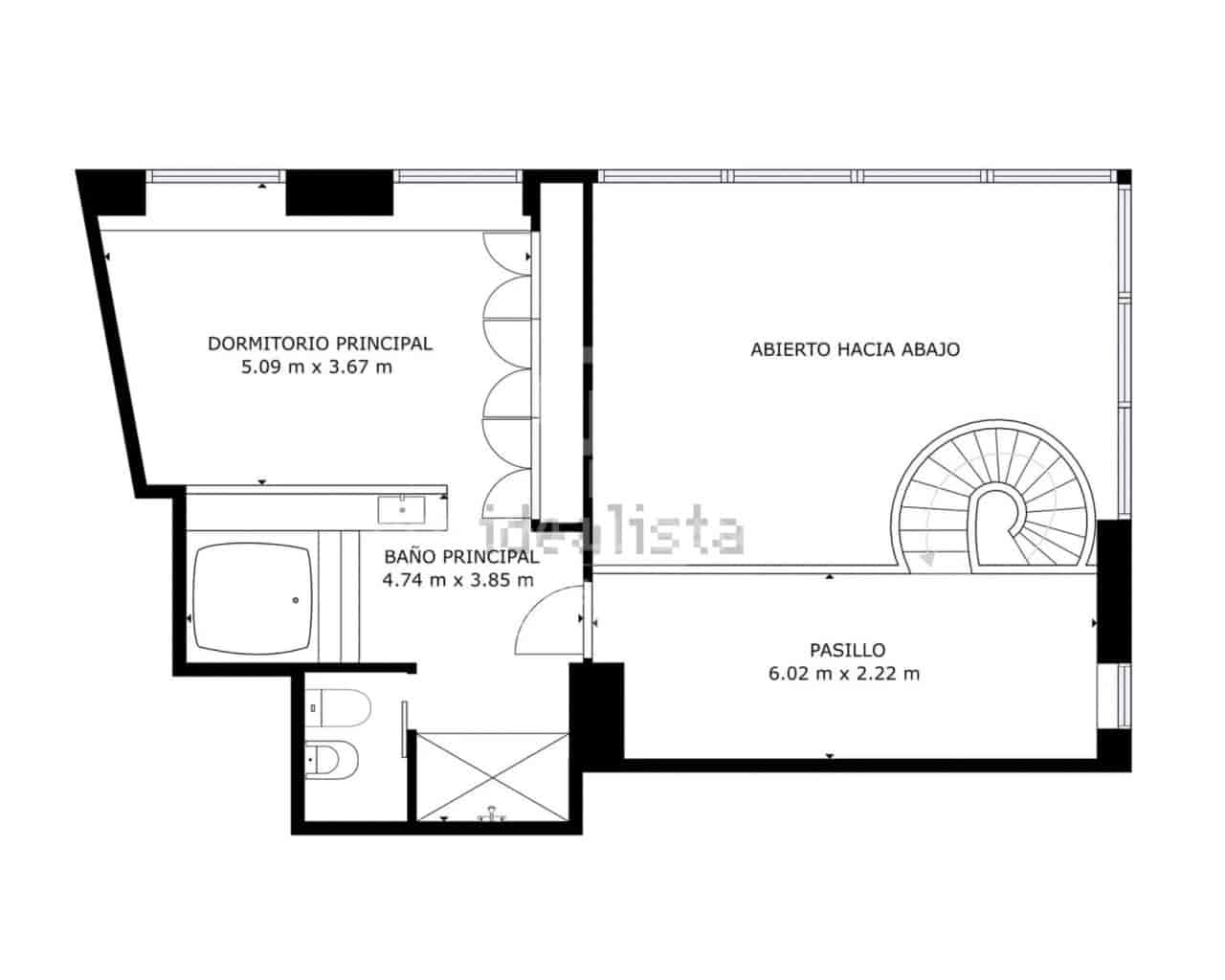 2 sovrum Takvåning till salu i Barcelona stad med pool garage - 1 850 000 € (Ref: 9604898)