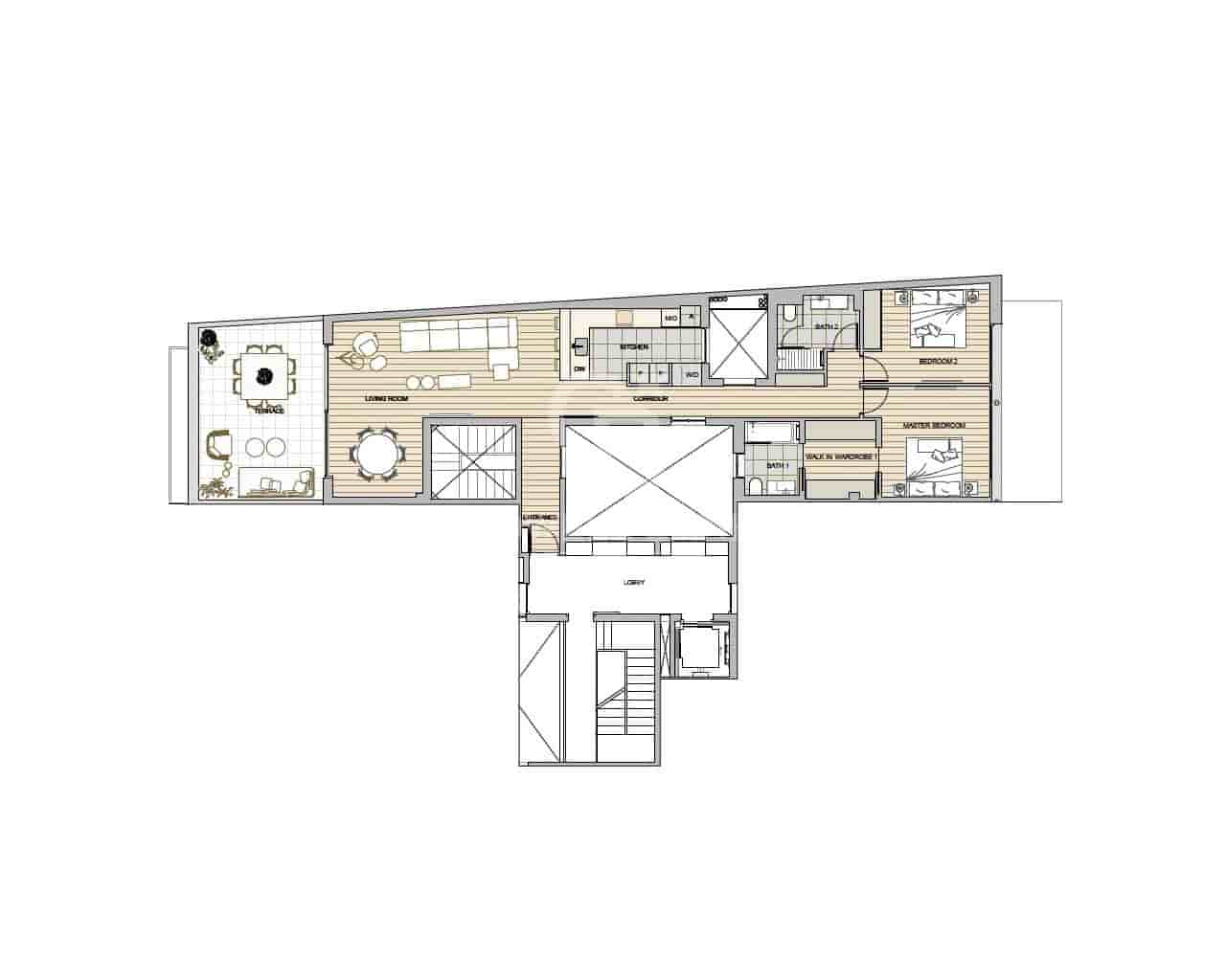 Ático de 2 habitaciones en Barcelona ciudad en venta - 2.150.000 € (Ref: 9695245)