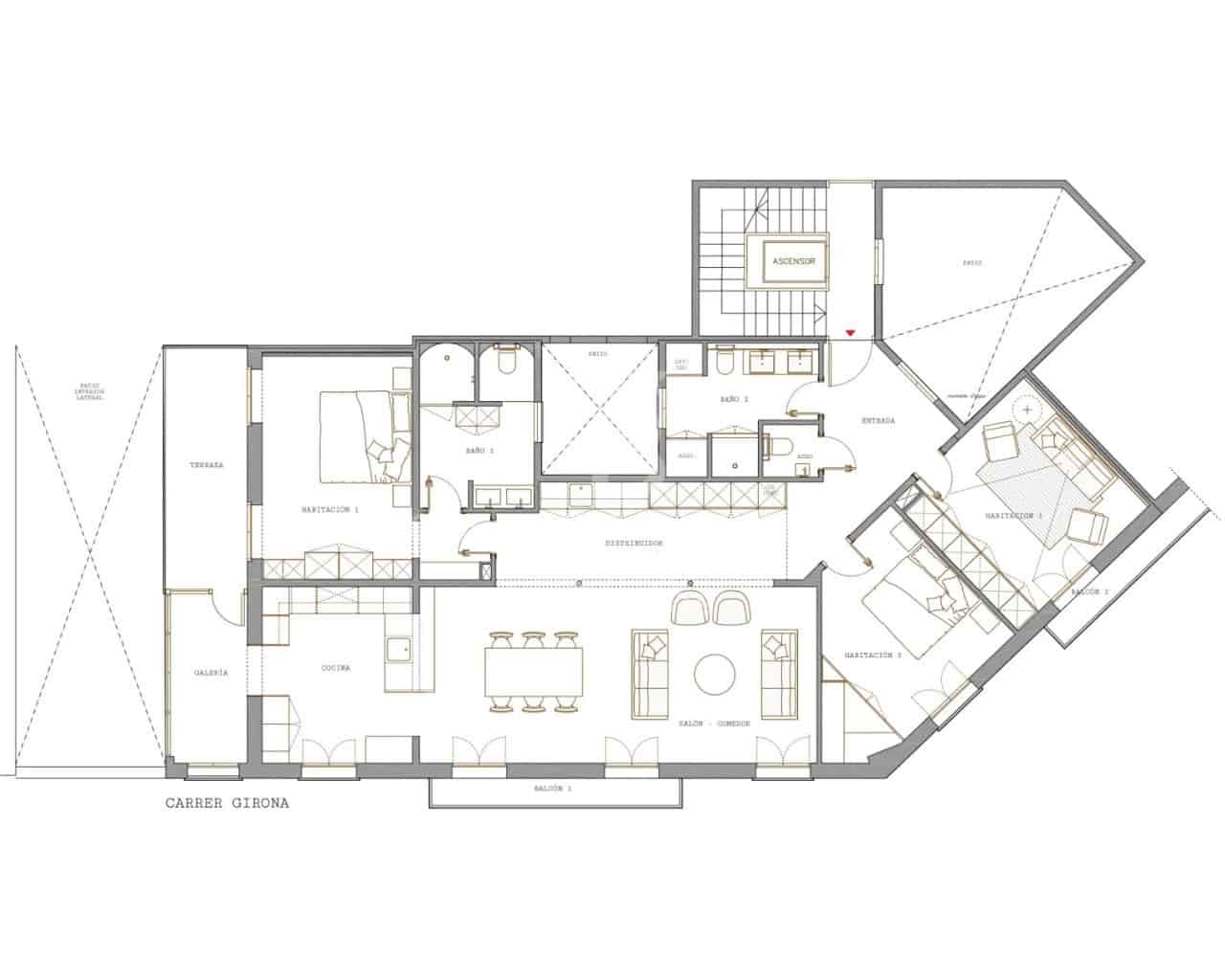 3 sypialnia Mieszkanie na sprzedaż w Miasto Barcelona - 1 790 000 € (Ref: 9777962)