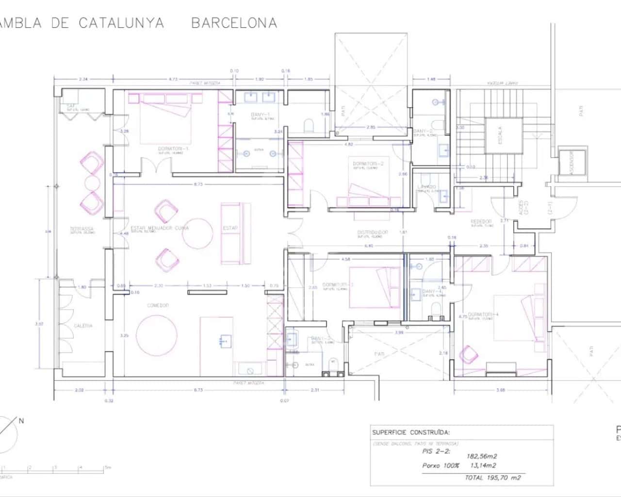 4 sypialnia Mieszkanie na sprzedaż w Miasto Barcelona - 2 250 000 € (Ref: 9777963)