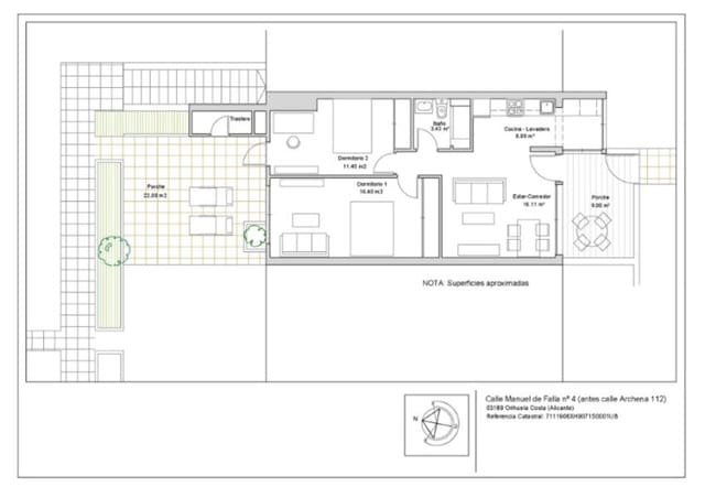 Apartamento de 2 habitaciones en Villamartin, Orihuela en venta - 224.950 € (Ref: 9747242)