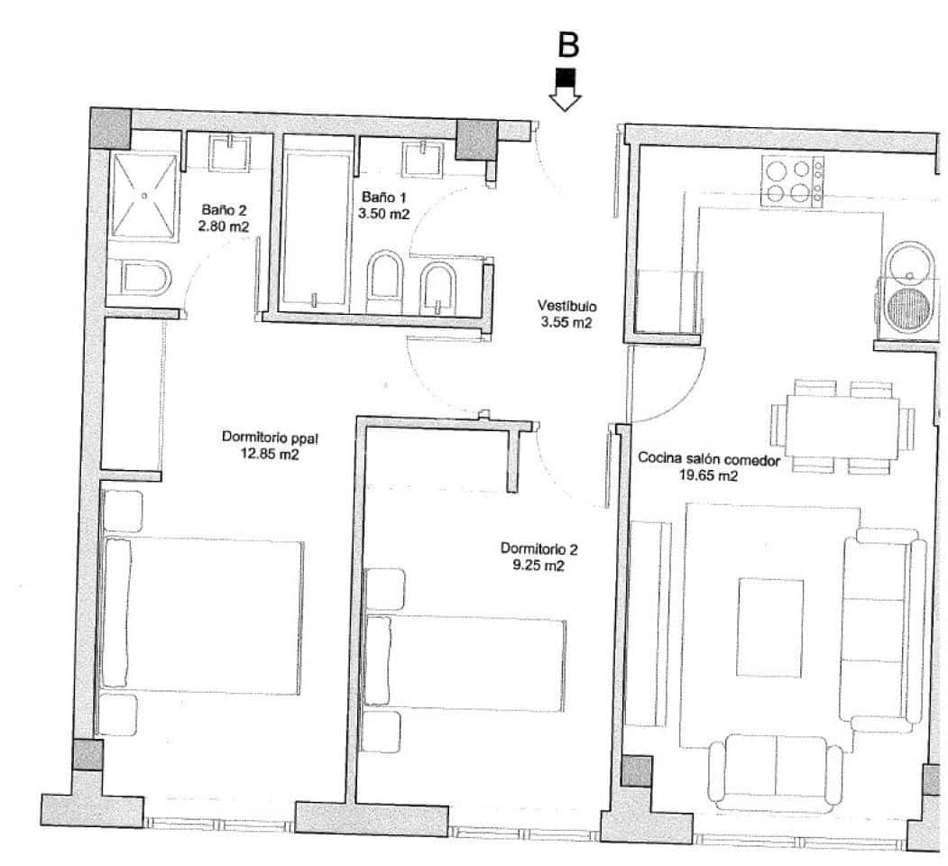 Piso de 2 habitaciones en Narón en venta con garaje - 189.990 € (Ref: 9676813)