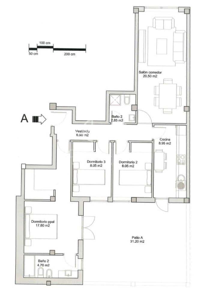 3 soverom Leilighet til salgs i Naron med garasje - € 233 990 (Ref: 9690092)