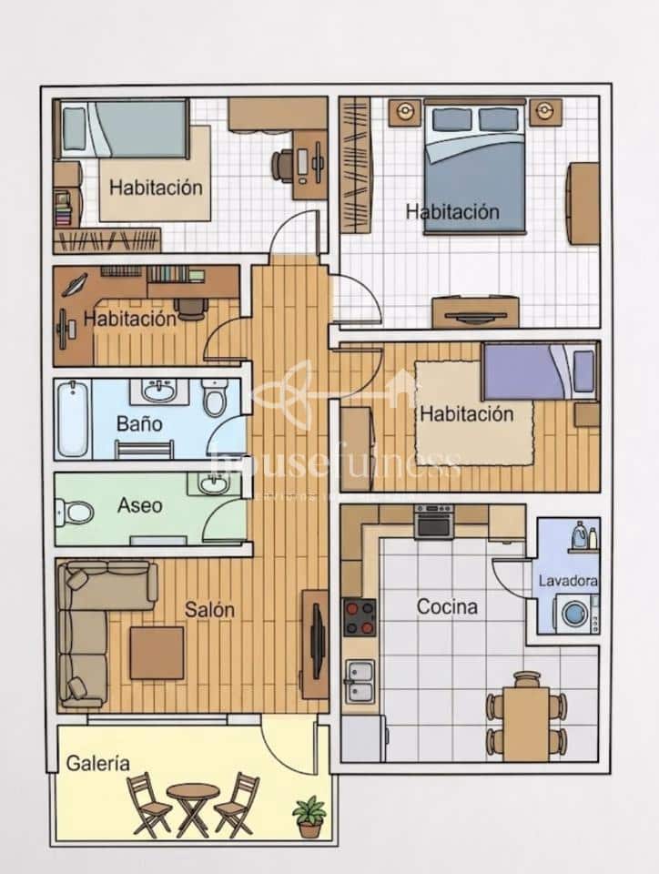 4 quarto Apartamento para venda em Fene - 119 000 € (Ref: 9951067)