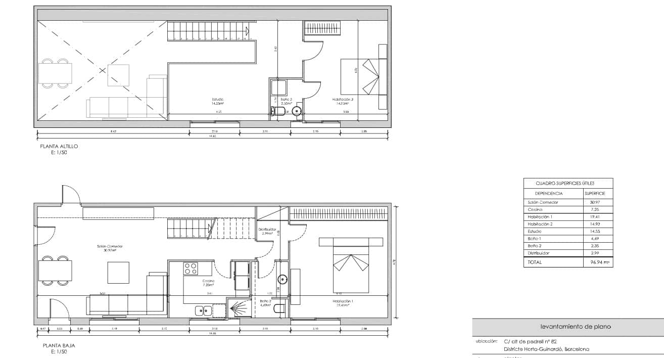 2 slaapkamer Loft te koop in Barcelona stad met zwembad garage - € 650.000 (Ref: 7979481)