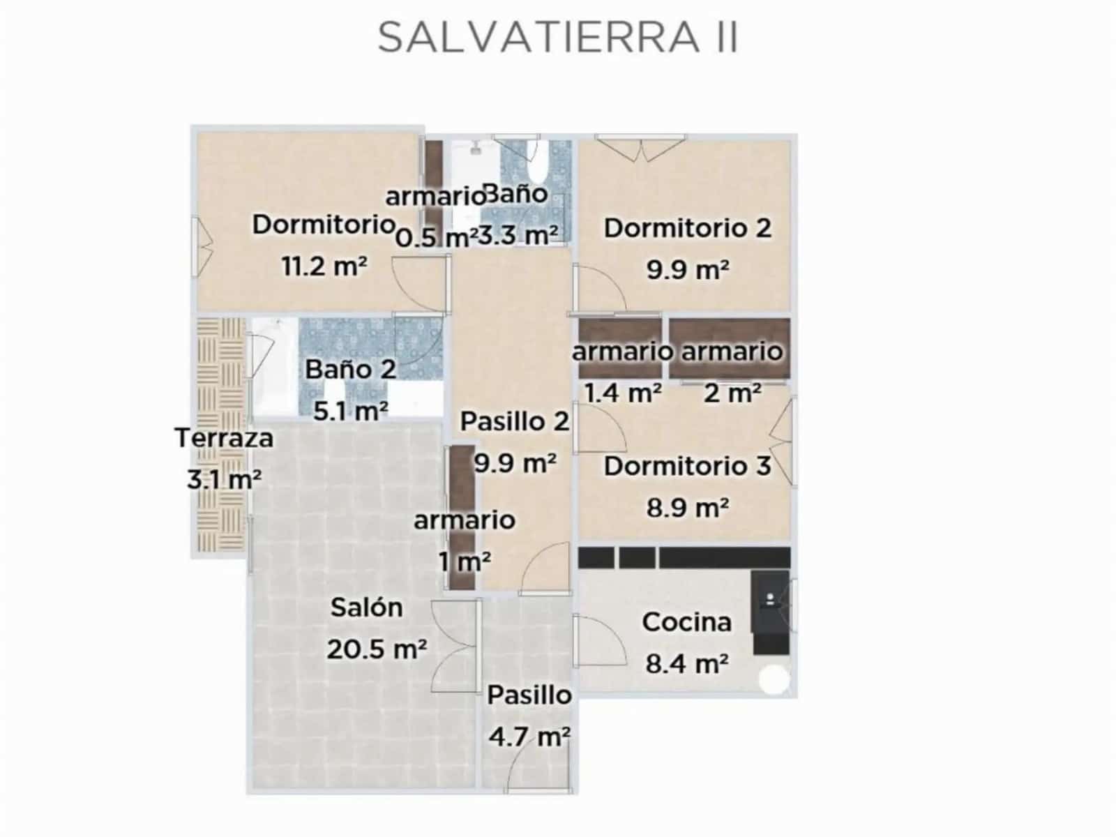 3 soverom Leilighet til salgs i San Fernando - € 195 000 (Ref: 9262003)