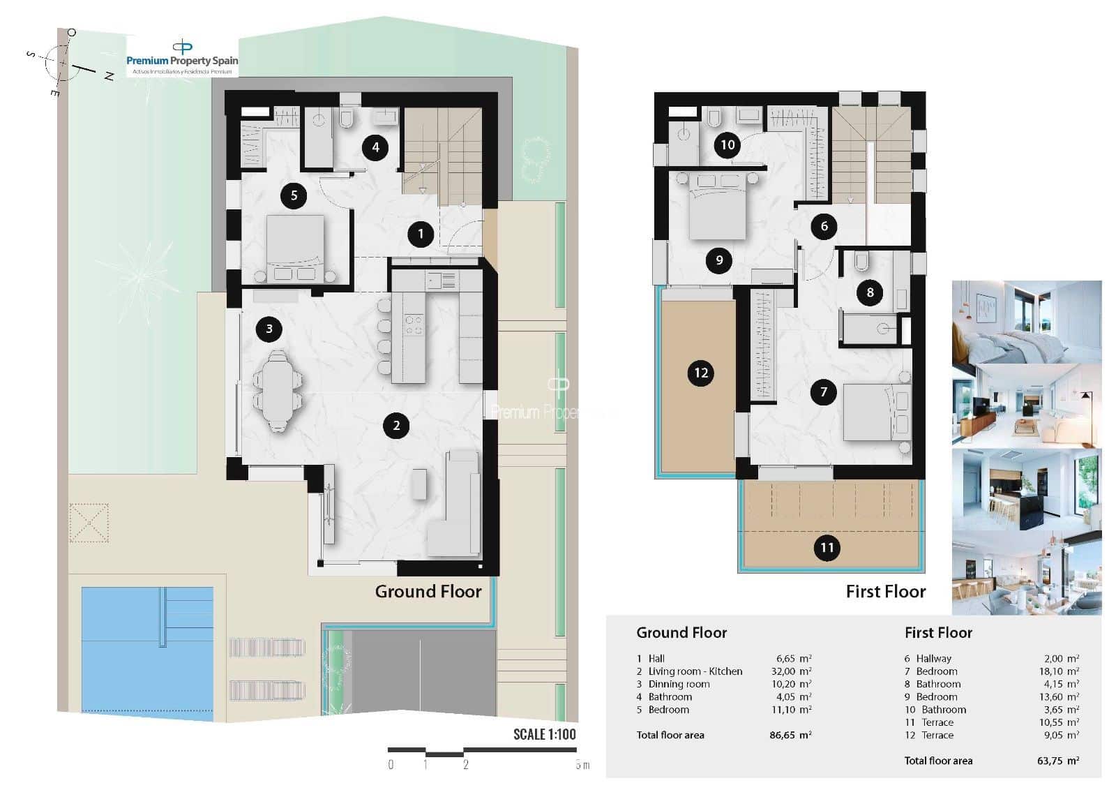 4 quarto Moradia para venda em Finestrat com piscina garagem - 799 000 € (Ref: 7060260)