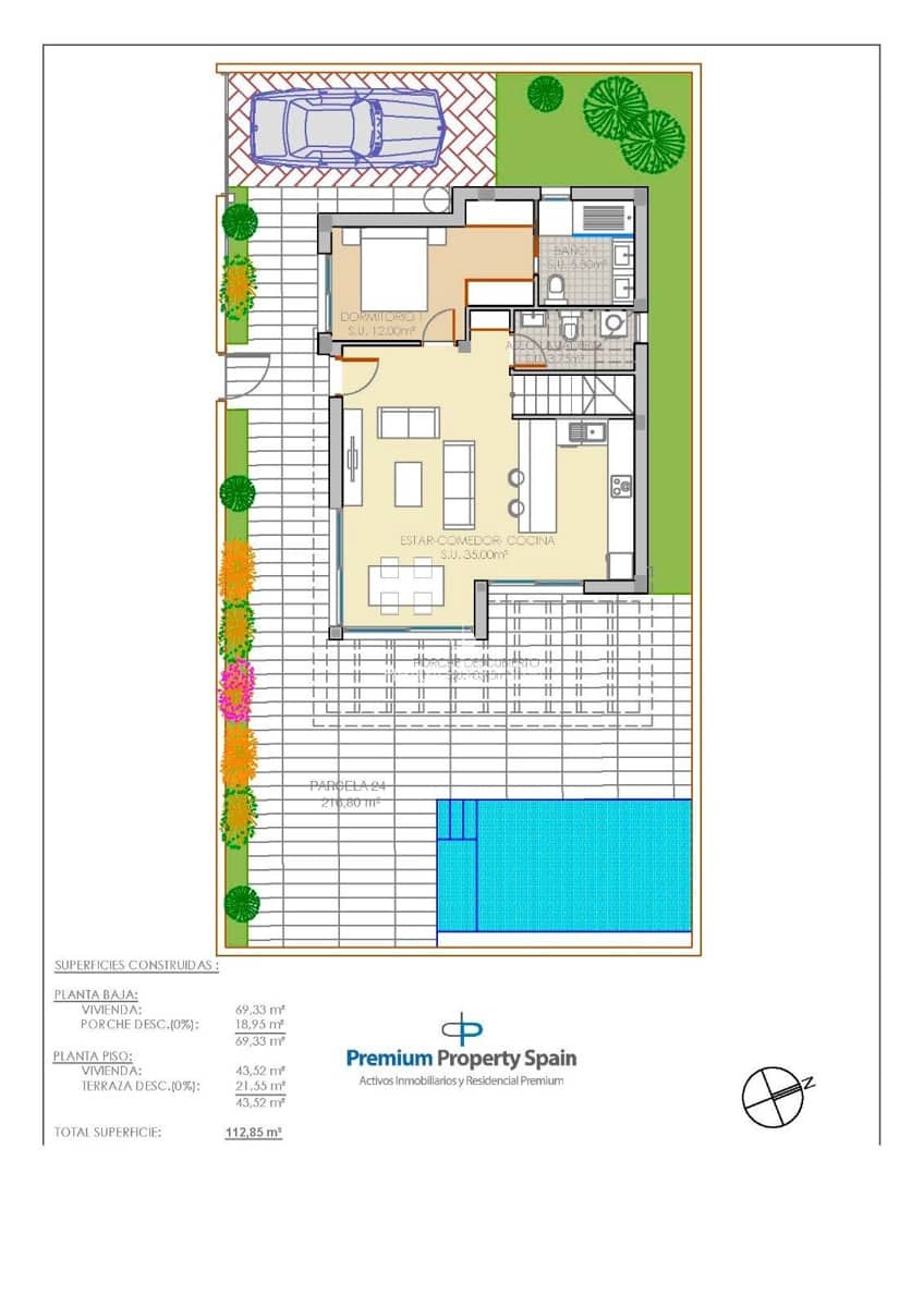 3 bedroom Villa for sale in Los Montesinos with pool garage - € 363,900 (Ref: 7060270)