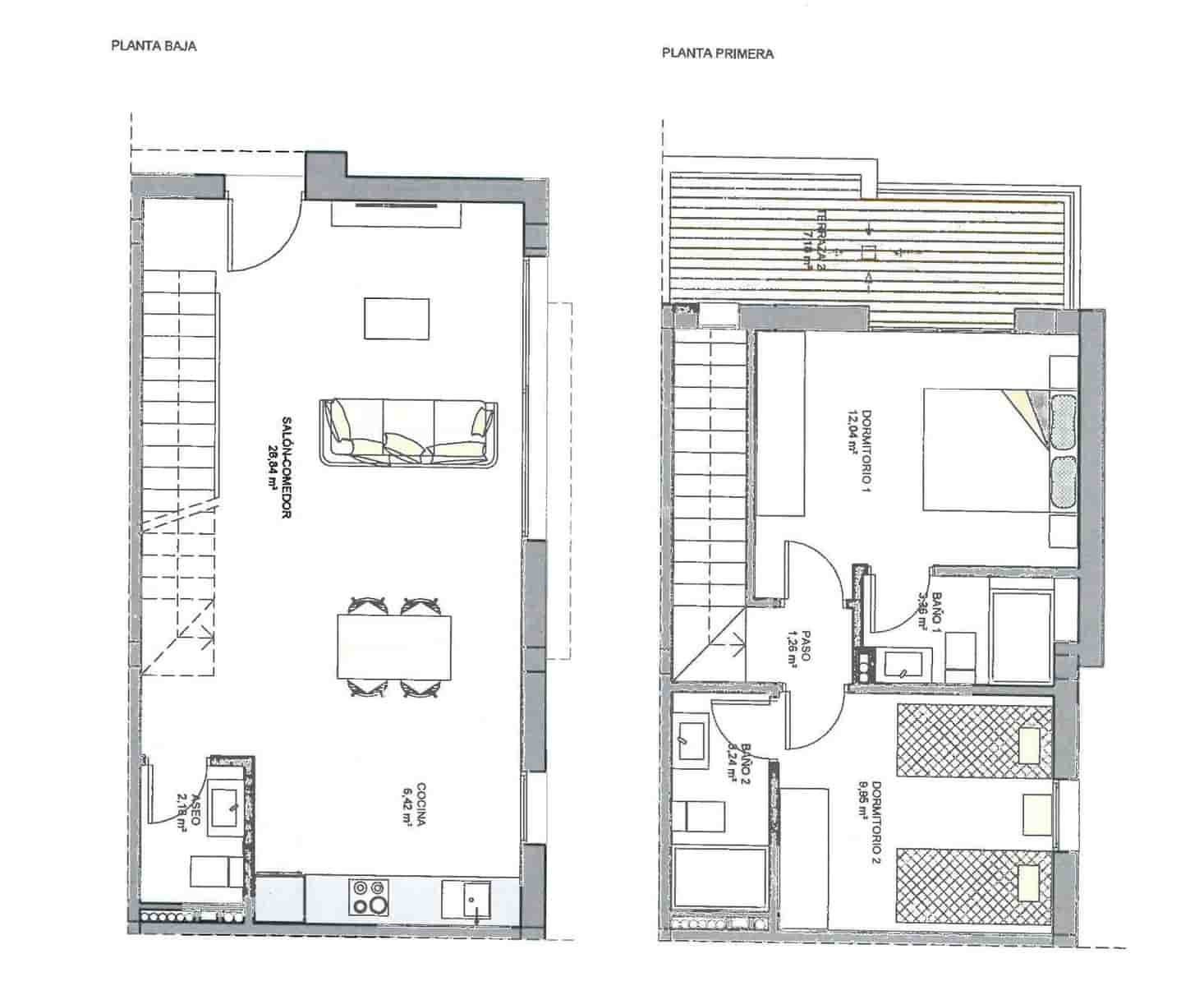 3 quarto Casa em Banda para venda em Gran Alacant com piscina garagem - 350 000 € (Ref: 7192380)