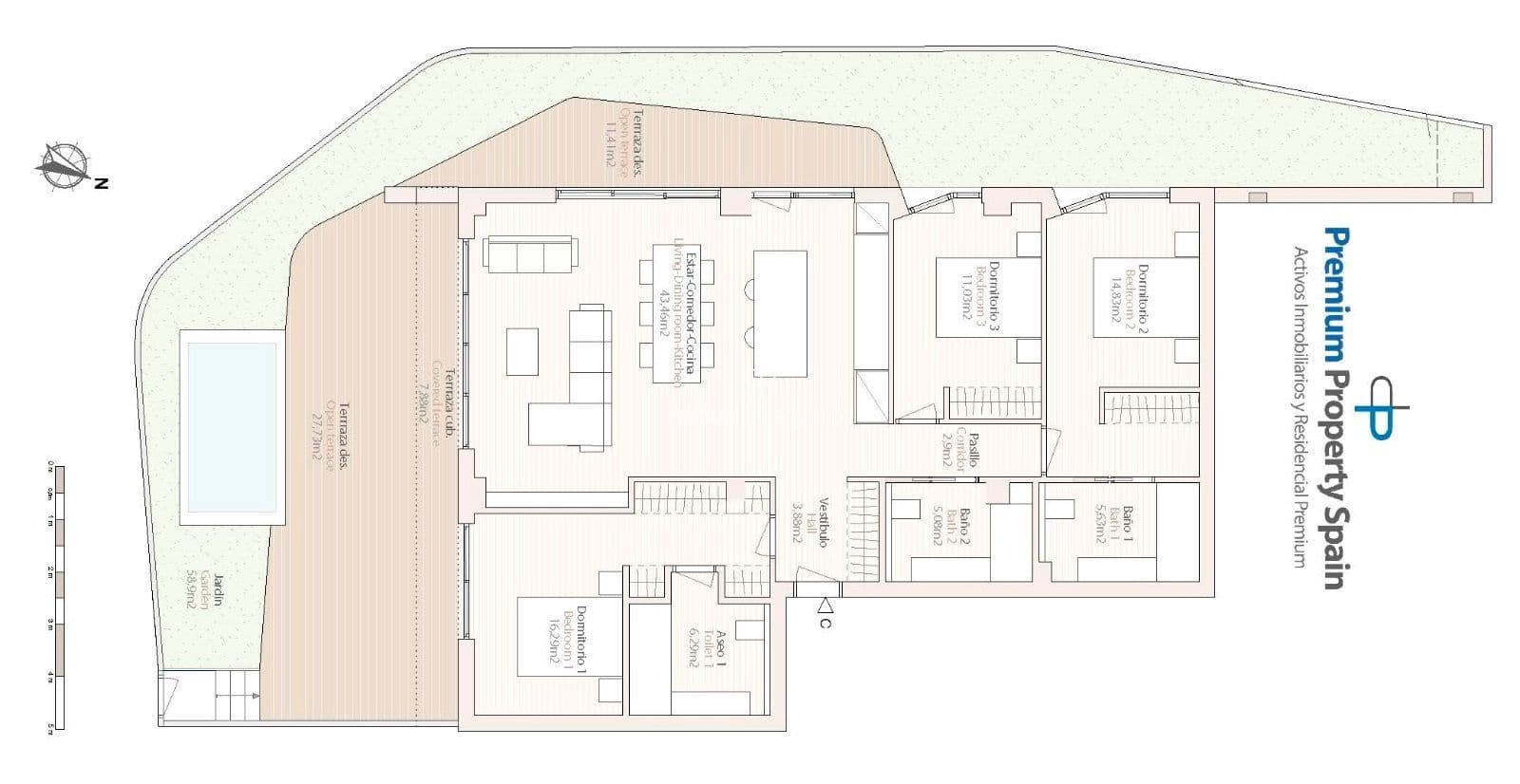 3 sovrum Hus till salu i La Villajoyosa / Vila Joiosa med pool garage - 962 000 € (Ref: 7892200)