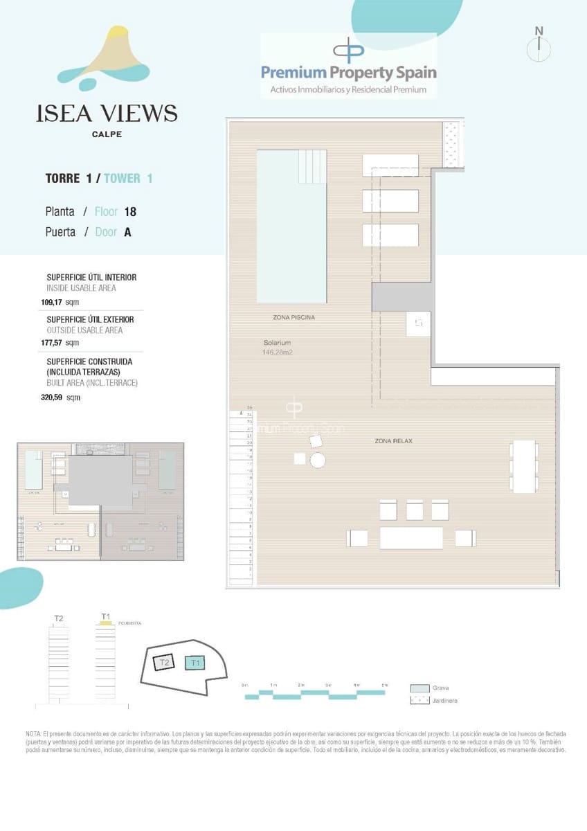3 makuuhuone Asunto myytävänä paikassa Calpe / Calp mukana uima-altaan 
autotalli - 795 000 € (Ref: 7892204)