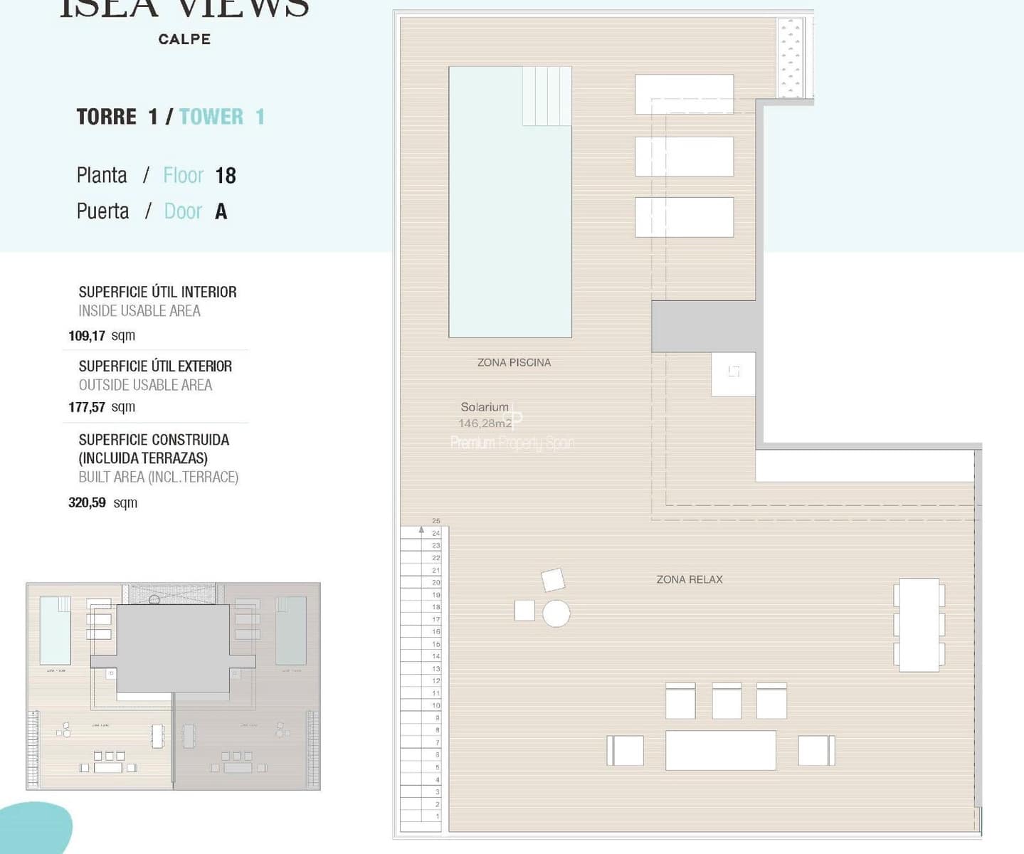3 makuuhuone Asunto myytävänä paikassa Calpe / Calp mukana uima-altaan 
autotalli - 795 000 € (Ref: 7892204)