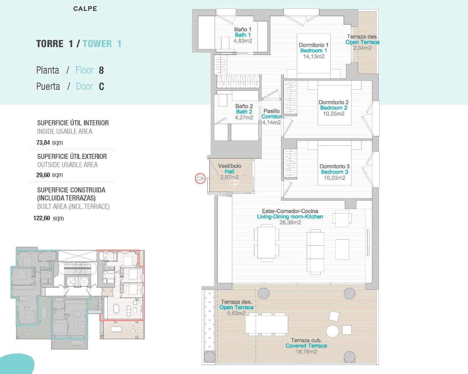 3 chambre Penthouse à vendre à Calpe / Calp avec piscine garage - 1 650 000 € (Ref: 7892205)