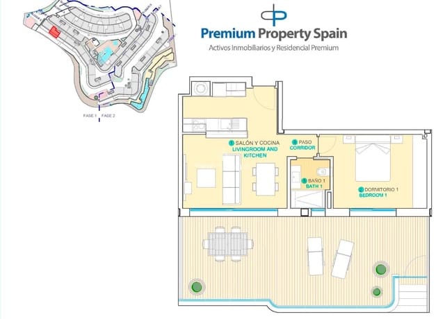1 bedroom Flat for sale in Los Collados - Los Geraneos, Aguilas with pool garage - € 212,000 (Ref: 7892210)