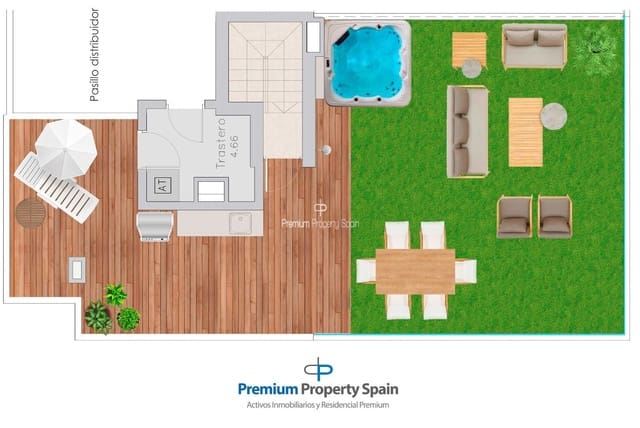 3 makuuhuone Kattohuoneisto myytävänä paikassa Playa Tamarit - Playa Lissa, Santa Pola mukana uima-altaan 
autotalli - 580 000 € (Ref: 8090560)