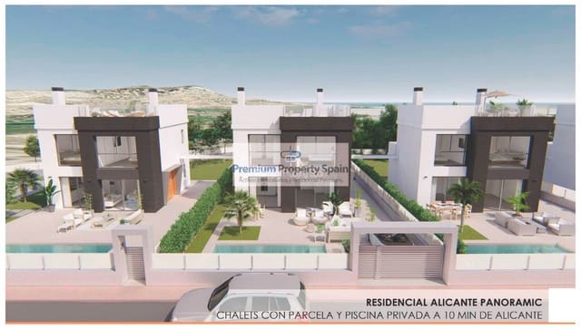 Chalet de 3 habitaciones en Muchamiel / Mutxamel en venta con piscina garaje - 450.000 € (Ref: 8172027)