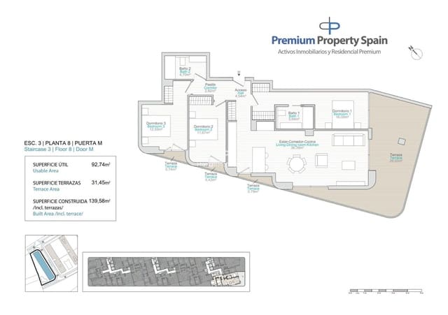 3 sovrum Takvåning till salu i Platja Vila Joiosa - Platja de Torres, La Villajoyosa / Vila Joiosa med pool garage - 721 000 € (Ref: 9394092)