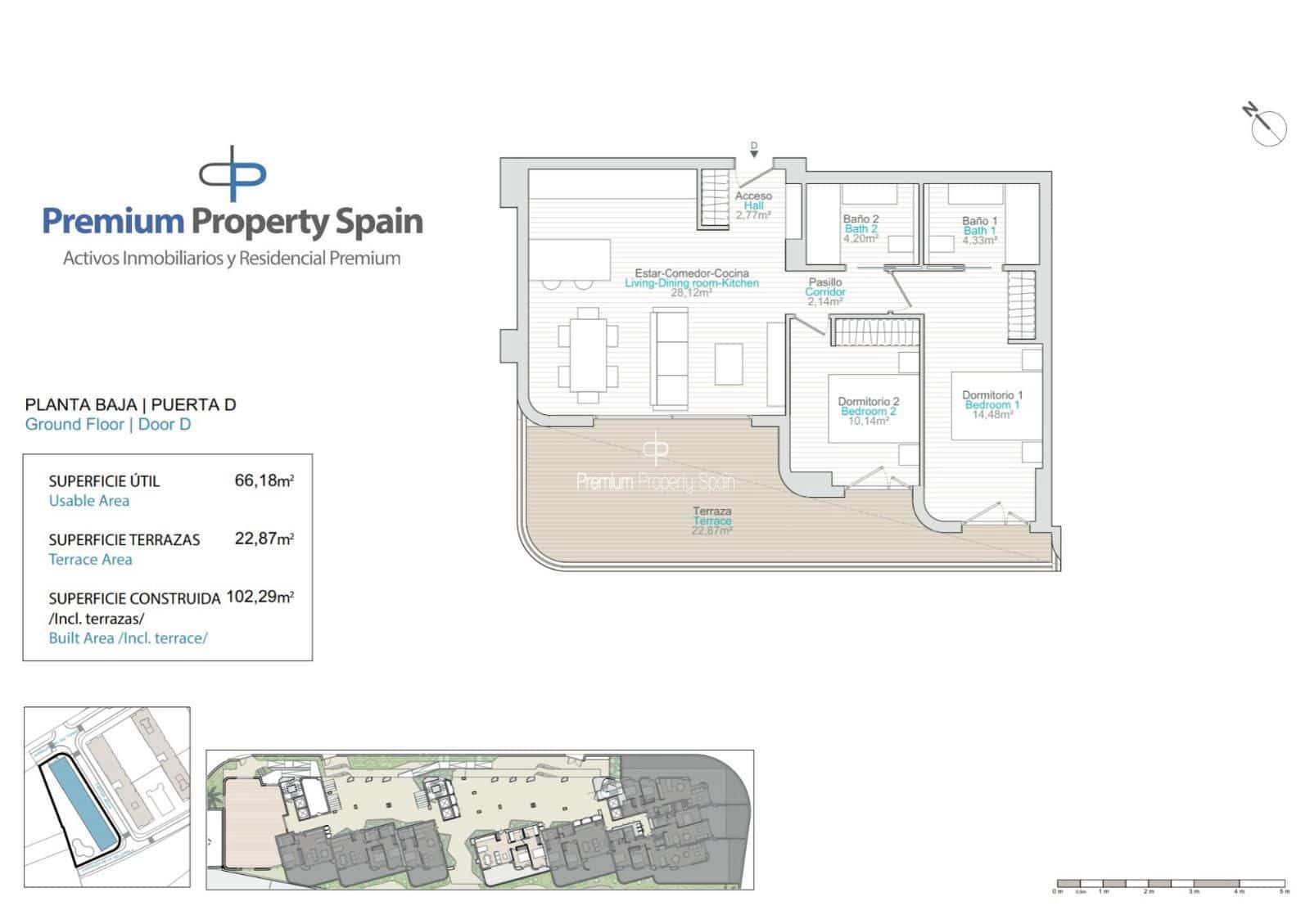 Piso de 2 habitaciones en La Villajoyosa / Vila Joiosa en venta con piscina garaje - 318.500 € (Ref: 9394096)