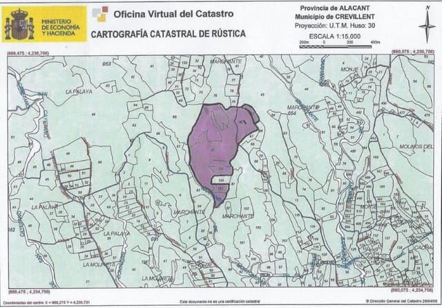Terreno/Finca Rústica en Crevillente / Crevillent en venta - 99.000 € (Ref: 9479488)