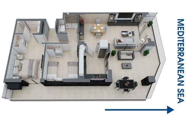 2 bedroom Apartment for sale in Cabanes with pool - € 222,000 (Ref: 9479495)