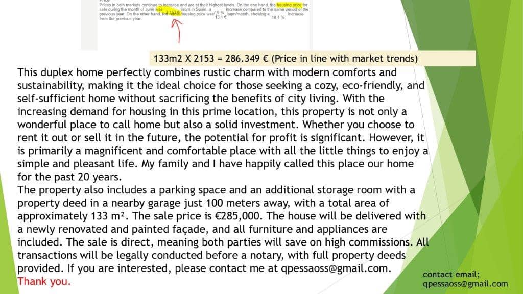 2 chambre Maison de Ville à vendre à Silla avec piscine - 290 000 € (Ref: 9479496)