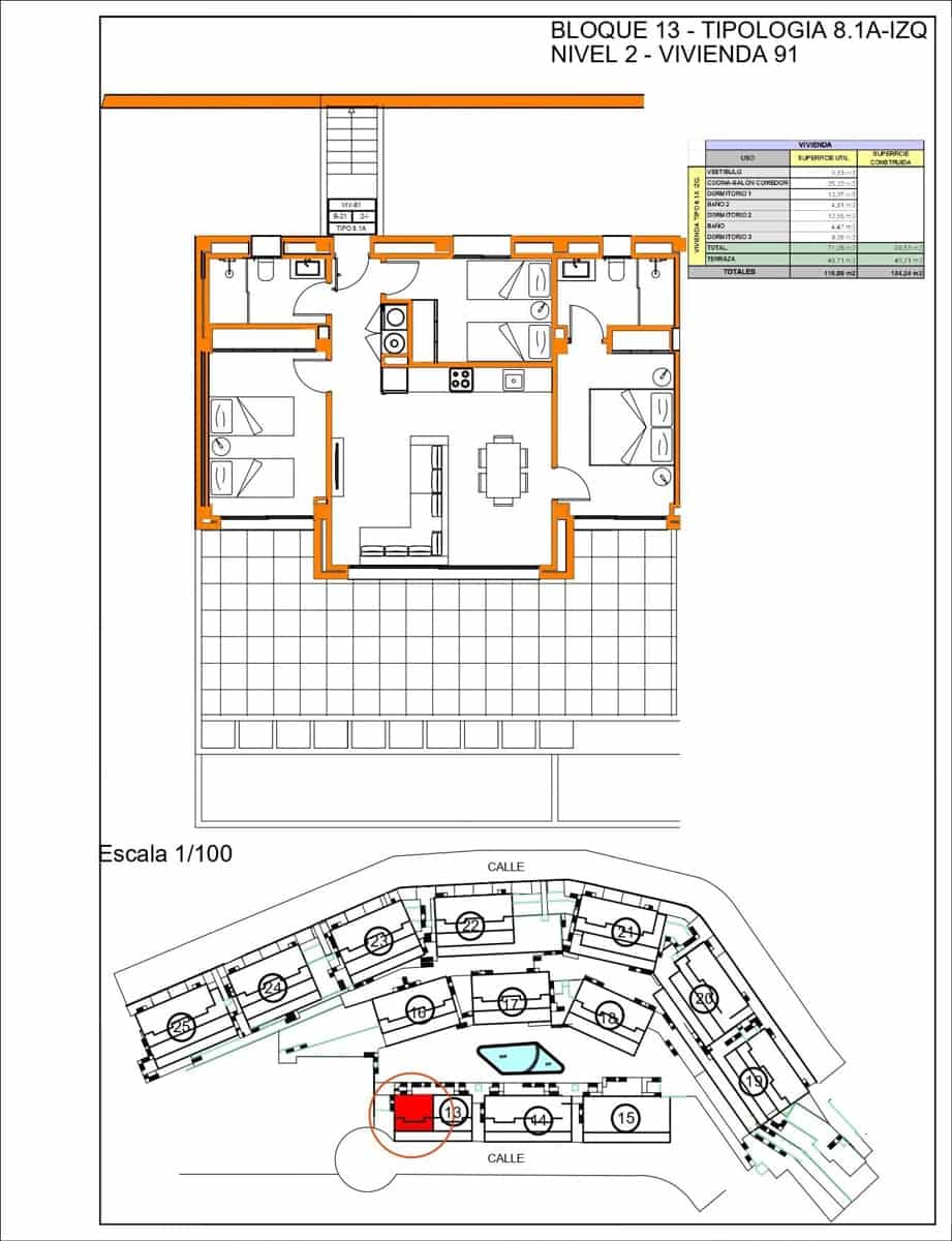 3 soverom Leilighet til salgs i Xeresa med svømmebasseng garasje - € 284 000 (Ref: 8582580)