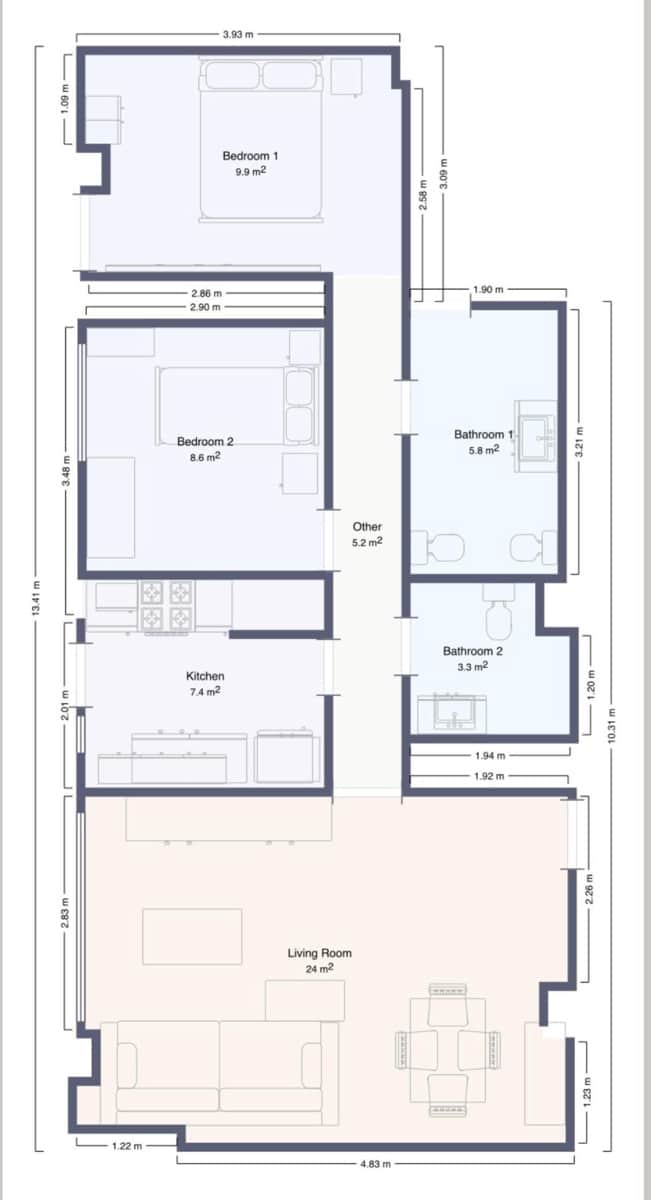 2 sovrum Lägenhet till salu i Gandia - 240 000 € (Ref: 9215250)