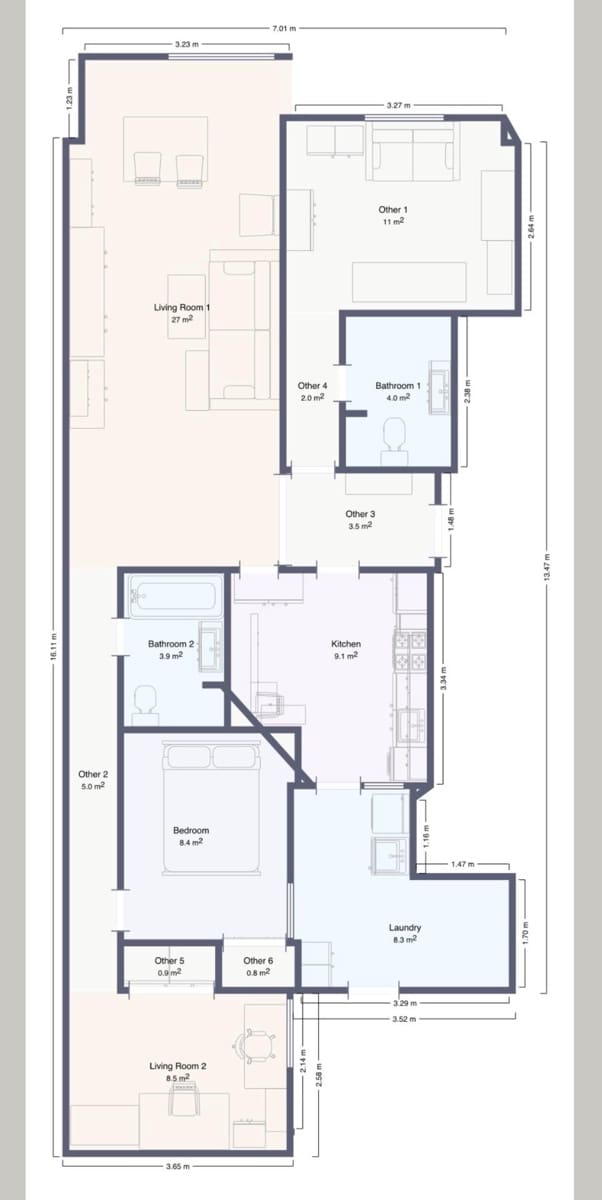 3 camera da letto Appartamento in vendita in Gandia - 185.000 € (Rif: 9391964)