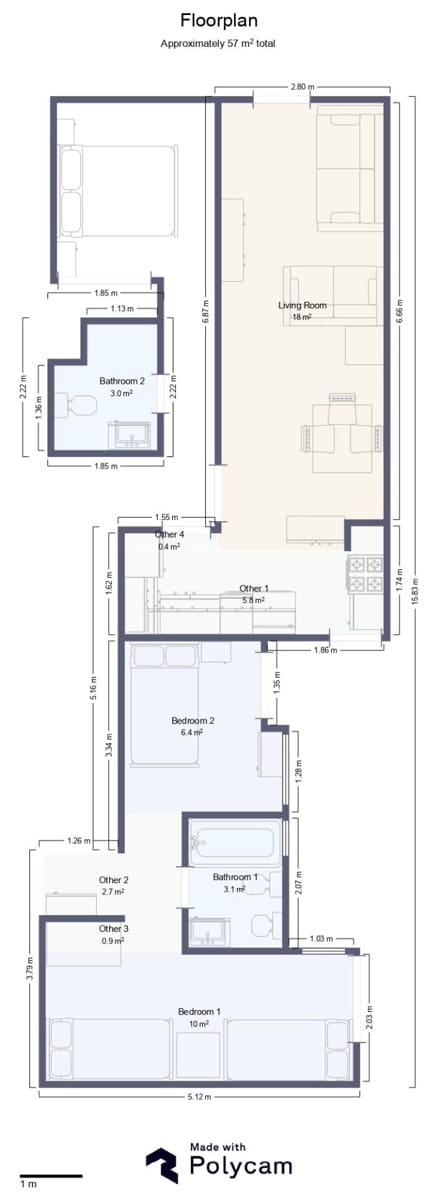 3 soverom Leilighet til salgs i Oliva med garasje - € 146 000 (Ref: 9398664)