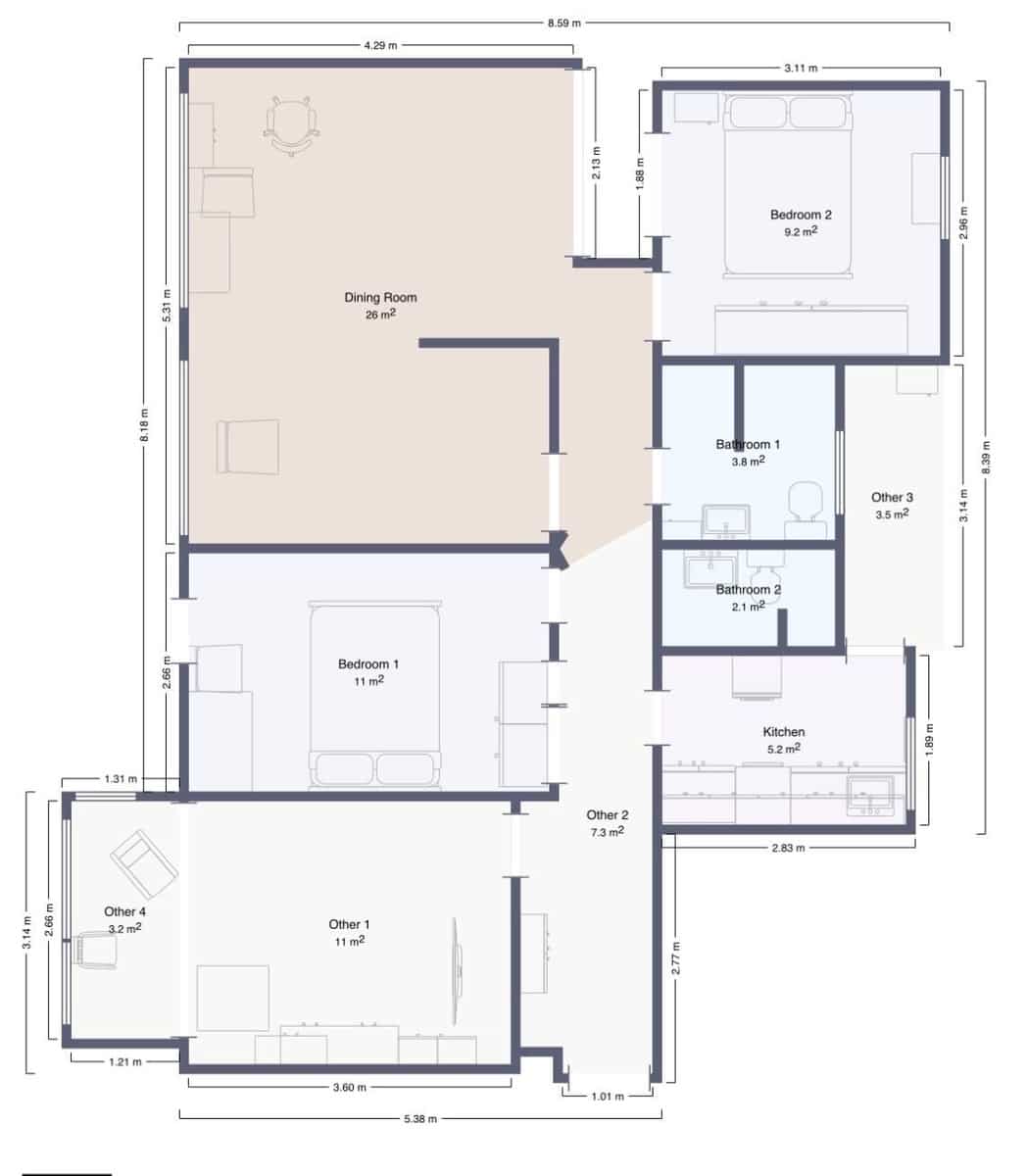 4 sypialnia Mieszkanie na sprzedaż w Gandia - 130 000 € (Ref: 9583049)