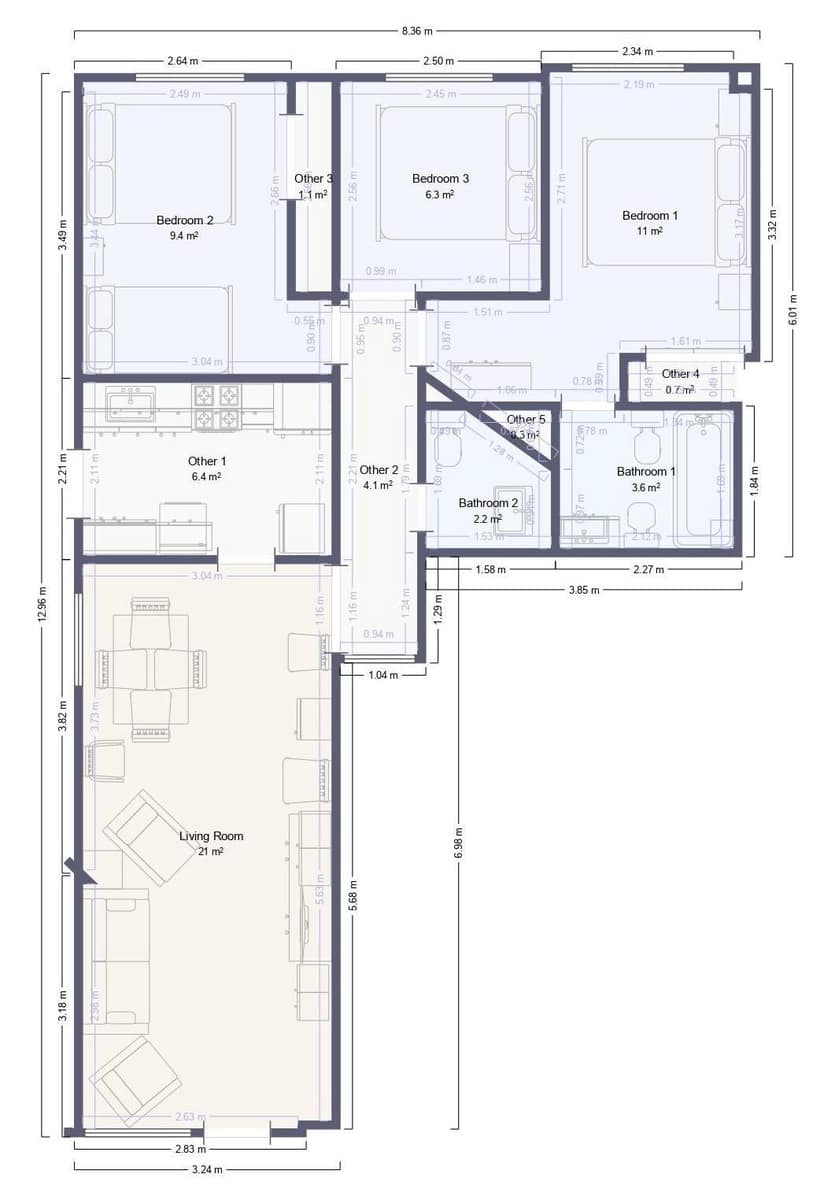 3 bedroom Apartment for sale in Daimus with pool - € 190,000 (Ref: 9794841)