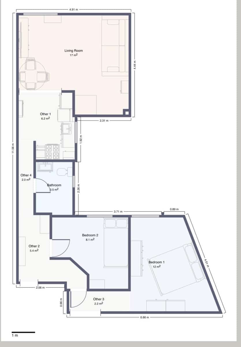 2 bedroom Flat for sale in Gandia - € 155,000 (Ref: 9843700)