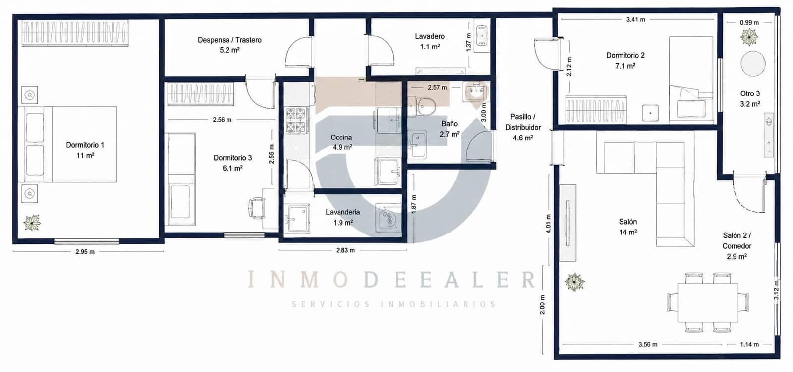 3 bedroom Flat for sale in Gandia - € 135,000 (Ref: 9843702)
