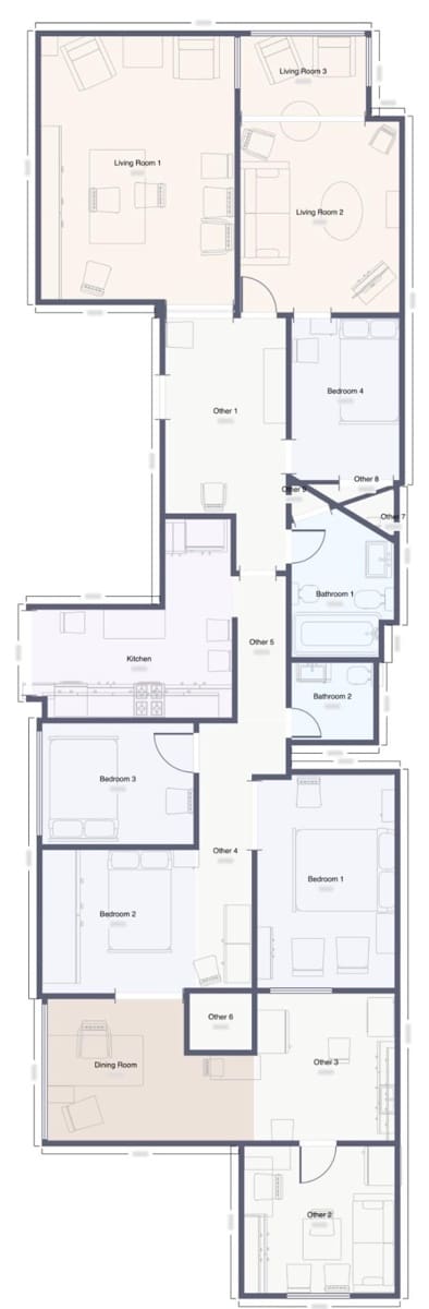 4 makuuhuone Asunto myytävänä paikassa Gandia - 190 000 € (Ref: 9868734)
