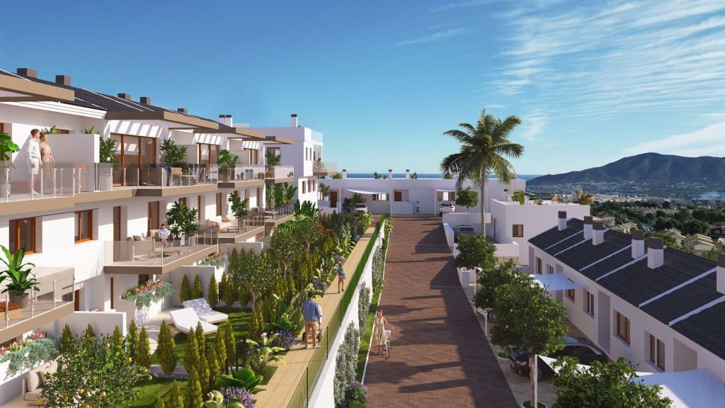 4 soveværelse Rækkehus til salg i La Nucia med swimmingpool - € 465.000 (Ref: 10008829)