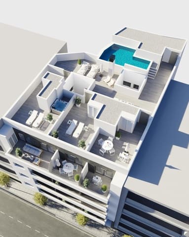 2 soveværelse Lejlighed til salg i Centro - Muelle Pesquero, Torrevieja med swimmingpool - € 299.000 (Ref: 10008835)