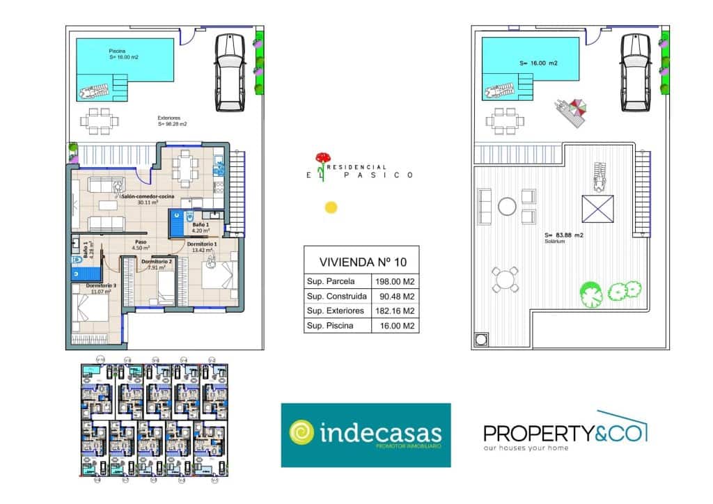 3 bedroom Villa for sale in Torre-Pacheco with pool - € 324,900 (Ref: 10022198)