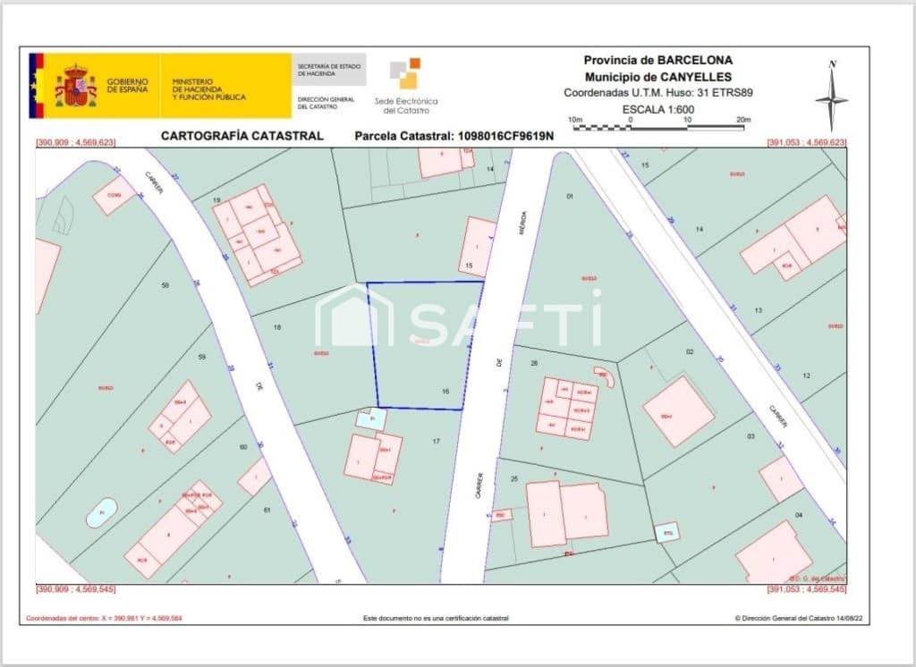 Tontti myytävänä paikassa Canyelles - 25 000 € (Ref: 10080978)