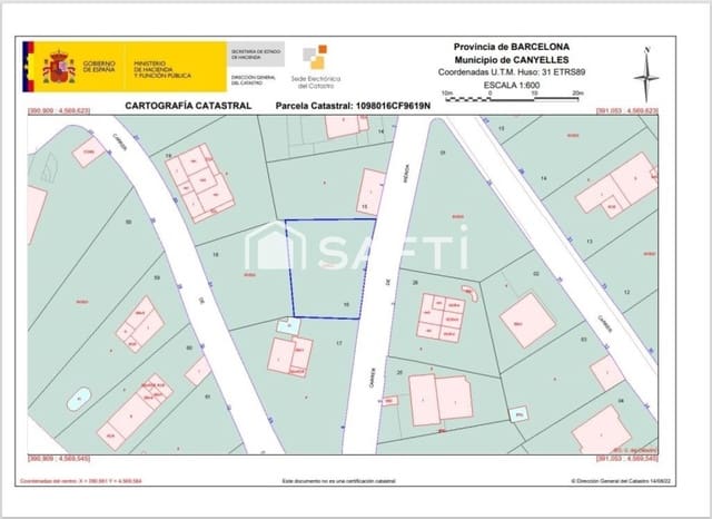 Tontti myytävänä paikassa Canyelles - 25 000 € (Ref: 10080978)