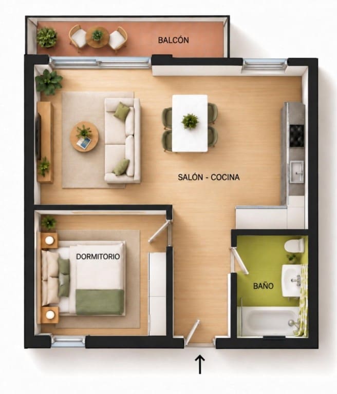 1 camera da letto Appartamento in vendita in Gava con piscina - 330.000 € (Rif: 10085930)