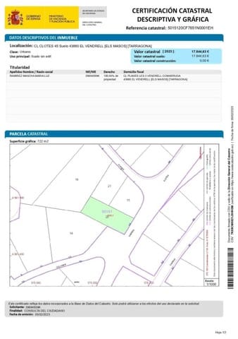Terreno para Construção para venda em El Vendrell - 99 000 € (Ref: 10129049)