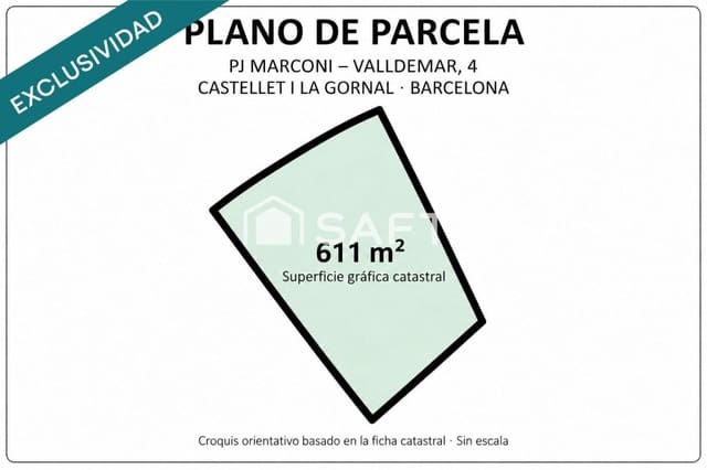 Tontti myytävänä paikassa Castellet i la Gornal - 29 000 € (Ref: 10148482)